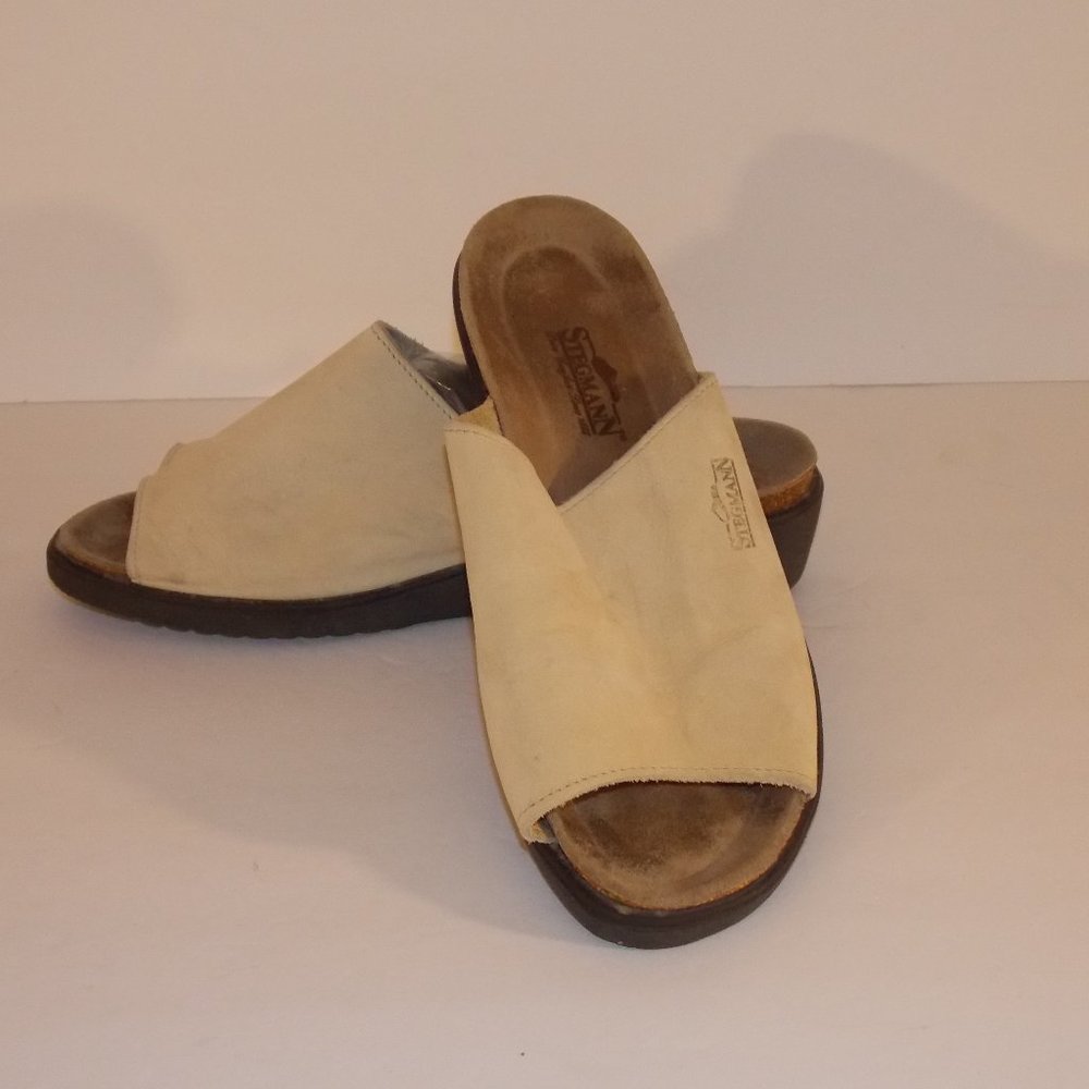 Stegmann women's leather suede sandals size 10M